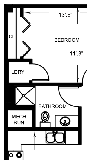 1 Bed 1 Bath